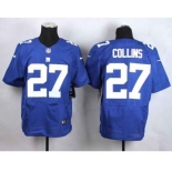 nike nfl jerseys new york giants #27 collins blue[Elite][collins]