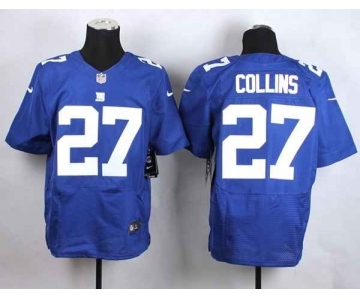 nike nfl jerseys new york giants #27 collins blue[Elite][collins]