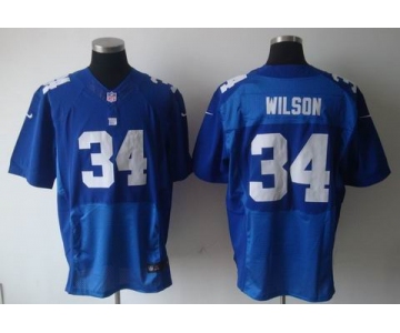 nike nfl jerseys new york giants #34 wilson blue[elite]