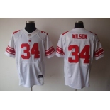 nike nfl jerseys new york giants #34 wilson white[elite]