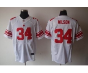 nike nfl jerseys new york giants #34 wilson white[elite]