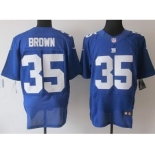 nike nfl jerseys new york giants #35 andre brown blue[Elite]