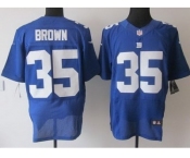 nike nfl jerseys new york giants #35 andre brown blue[Elite]