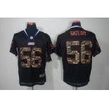 nike nfl jerseys new york giants #56 taylor black[camo fashion Elite]