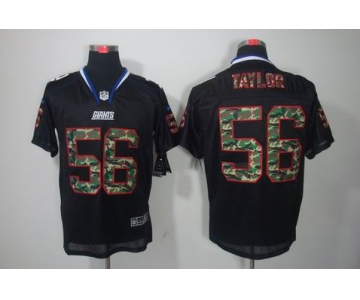 nike nfl jerseys new york giants #56 taylor black[camo fashion Elite]