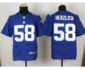 nike nfl jerseys new york giants #58 herzlich blue[Elite][herzlich]