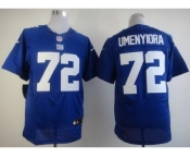 nike nfl jerseys new york giants #72 osi umenyiora blue[Elite]