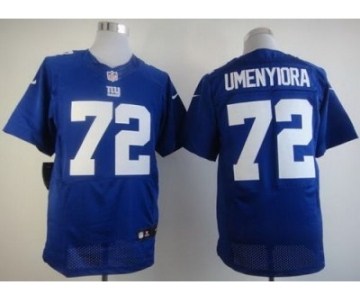 nike nfl jerseys new york giants #72 osi umenyiora blue[Elite]