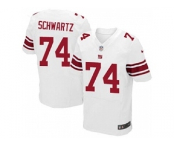 nike nfl jerseys new york giants #74 geoff schwartz white[Elite]