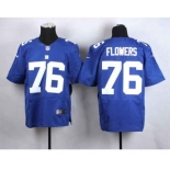 nike nfl jerseys new york giants #76 flowers blue[Elite]