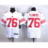 nike nfl jerseys new york giants #76 flowers white[Elite]