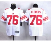 nike nfl jerseys new york giants #76 flowers white[Elite]