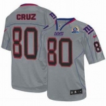 nike nfl jerseys new york giants #80 cruz grey[Elite lights out 50th Patch]