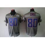 nike nfl jerseys new york giants #80 cruz grey[Elite shadow 50th Patch]