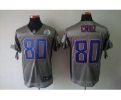 nike nfl jerseys new york giants #80 cruz grey[Elite shadow 50th Patch]