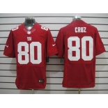 nike nfl jerseys new york giants #80 cruz red[Elite]