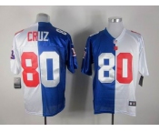 nike nfl jerseys new york giants #80 cruz white-blue[Elite split]