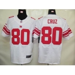 nike nfl jerseys new york giants #80 cruz  white[elite]