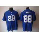 nike nfl jerseys new york giants #88 nicks blue[Elite]