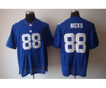 nike nfl jerseys new york giants #88 nicks blue[Elite]