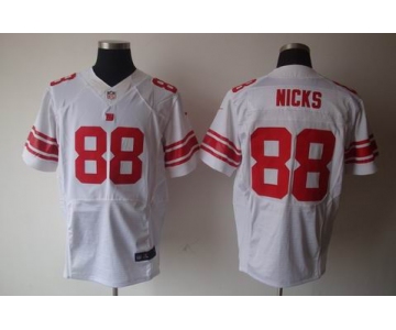 nike nfl jerseys new york giants #88 nicks white[elite]