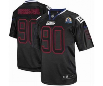 nike nfl jerseys new york giants #90 pierre.paul black[Elite lights out 50th Patch]