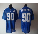 nike nfl jerseys new york giants #90 pierre.paul blue[Elite 50th Patch]