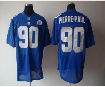 nike nfl jerseys new york giants #90 pierre.paul blue[Elite 50th Patch]