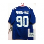 nike nfl jerseys new york giants #90 pierre.paul blue[Elite signature]