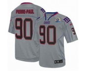 nike nfl jerseys new york giants #90 pierre.paul grey[Elite lights out 50th Patch]