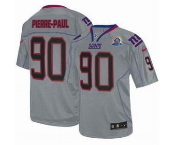 nike nfl jerseys new york giants #90 pierre.paul grey[Elite lights out 50th Patch]