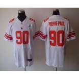 nike nfl jerseys new york giants #90 pierre.paul white[Elite 50th Patch]