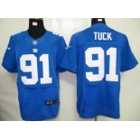 nike nfl jerseys new york giants #91 tuck blue[elite]