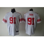 nike nfl jerseys new york giants #91 tuck white[elite]