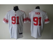 nike nfl jerseys new york giants #91 tuck white[elite]