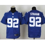 nike nfl jerseys new york giants #92 strahan blue[Elite]