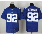 nike nfl jerseys new york giants #92 strahan blue[Elite]