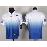 nike nfl jerseys new york giants blank white-blue[Elite drift fashion][second version]