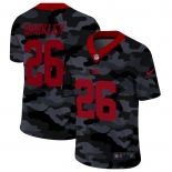 Men New Nike New York Giants #26 Barkley 2020 Nike 2nd Camo Salute to Service Limited