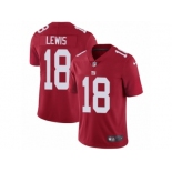 Men Nike New York Giants #18 Roger Lewis Red Alternate Vapor Untouchable Limited Player NFL Jersey