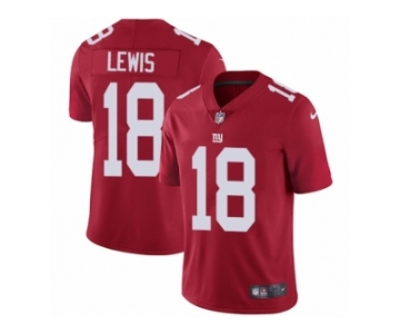 Men Nike New York Giants #18 Roger Lewis Red Alternate Vapor Untouchable Limited Player NFL Jersey