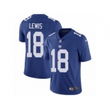 Men Nike New York Giants #18 Roger Lewis Royal Blue Team Color Vapor Untouchable Limited Player NFL Jersey