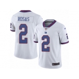 Men Nike New York Giants #2 Aldrick Rosas Limited White Rush Vapor Untouchable NFL Jersey