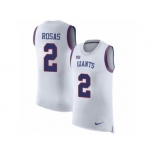 Men Nike New York Giants #2 Aldrick Rosas White Rush Player Name & Number Tank Top NFL Jersey