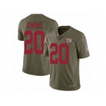 Men Nike New York Giants #20 Janoris Jenkins Limited Olive 2017 Salute to Service NFL Jersey