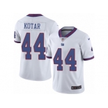 Men Nike New York Giants #44 Doug Kotar Limited White Rush Vapor Untouchable NFL Jersey