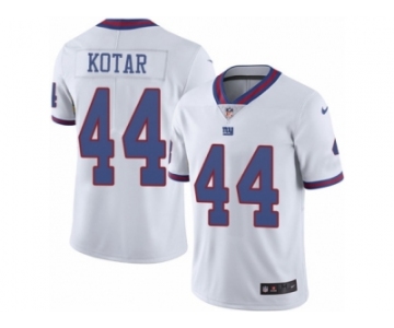 Men Nike New York Giants #44 Doug Kotar Limited White Rush Vapor Untouchable NFL Jersey