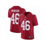 Men Nike New York Giants #46 Calvin Munson Red Alternate Vapor Untouchable Limited Player NFL Jersey