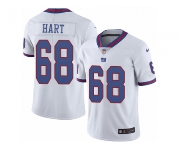 Men Nike New York Giants #68 Bobby Hart Limited White Rush Vapor Untouchable NFL Jersey