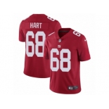 Men Nike New York Giants #68 Bobby Hart Red Alternate Vapor Untouchable Limited Player NFL Jersey